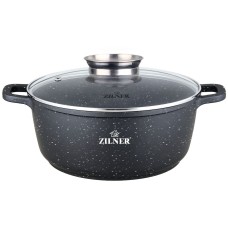 Garnek Zilner ZL-9006 Marmurowy 5.5L 26cm do gotowania i duszenia potraw