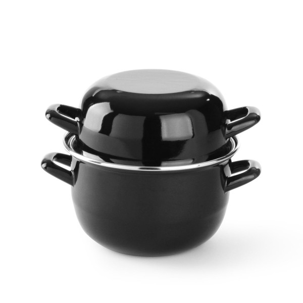 Garnek tradycyjny Hendi 625057 z pokrywką 3,5 l do gotowania muli