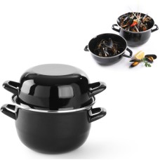 Garnek tradycyjny Hendi 625057 z pokrywką 3,5 l do gotowania muli