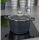 Garnek Kinghoff KH-1598 z powłoką marmurową 6,2L 24cm do gotowania i smażenia