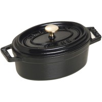Гарнок традиційний Staub Mini Cocotte, овалний міні-горщик 250 мл, чорний