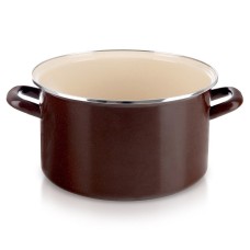 Каструля BROWN Orion 113350, емальована 28 см 8 л — для варіння на індукції та газі