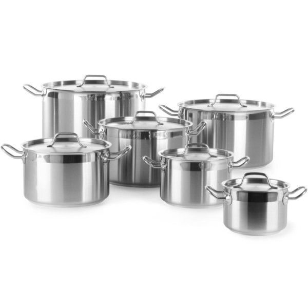 Garnki tradycyjne Hendi Profi Line Garnek niski 1,5 l z pokrywką śr. 160 x 75 h do gotowania