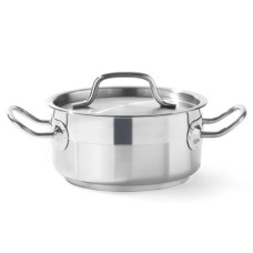 Garnki tradycyjne Hendi Profi Line Garnek niski 1,5 l z pokrywką śr. 160 x 75 h do gotowania