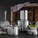 Garnki tradycyjne Hendi Profi Line Garnek niski 1,5 l z pokrywką śr. 160 x 75 h do gotowania