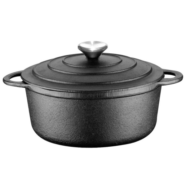 Гарник, Krisberg KS-2551, Żeliwny 2.4 л 22 см — для готування на плиті та духовці