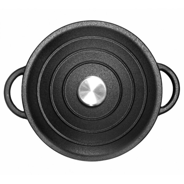 Гарник, Krisberg KS-2551, Żeliwny 2.4 л 22 см — для готування на плиті та духовці