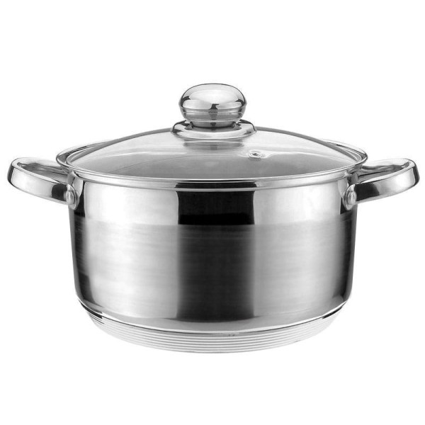 Garnek stalowy Zilner ZL-7306 4.6L 22cm dno 9-warstwowe do gotowania i duszenia