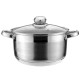 Garnek stalowy Zilner ZL-7306 4.6L 22cm dno 9-warstwowe do gotowania i duszenia