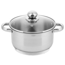 Garnek stalowy Zilner ZL-7306 4.6L 22cm dno 9-warstwowe do gotowania i duszenia