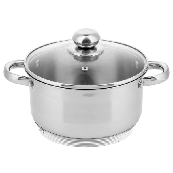 Garnek stalowy Zilner ZL-7306 4.6L 22cm dno 9-warstwowe do gotowania i duszenia