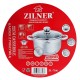Garnek stalowy Zilner ZL-7306 4.6L 22cm dno 9-warstwowe do gotowania i duszenia