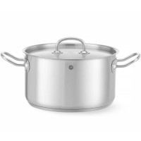 Garnki tradycyjne Hendi Kitchen Line garnek średni 6 l z pokrywką do gotowania