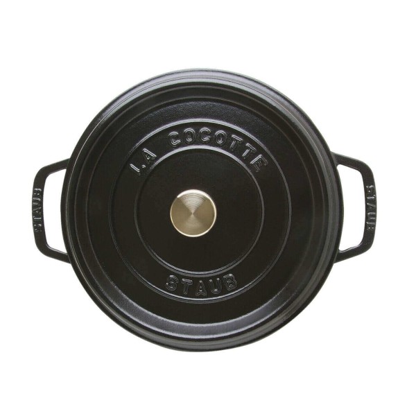 Гарний чавунний глибокий каструля Staub La Cocotte 4.8 л для приготування смачних страв