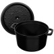 Гарний чавунний глибокий каструля Staub La Cocotte 4.8 л для приготування смачних страв
