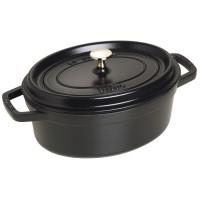 Гарнець традиційний Staub La Cocotte овальний 3,2 л для запікання та тушкування, чорний