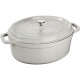 Гарячий чавунний казанок Staub La Cocotte овальний 3.2 л, трюфелевий