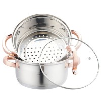 Garnek Parowy Klausberg KB-7725 Zestaw do Gotowania na Parze 18 cm 3 Elementy - Idealny do Zdrowych Posiłków