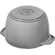 Гарячий горщик Staub La Cocotte, круглий маленький 725 мл, графітовий для приготування страв