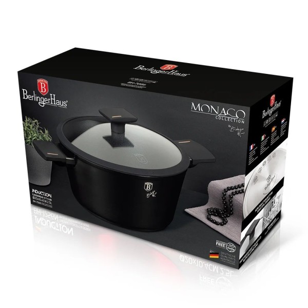 Garnek tradycyjny BerlingerHaus BH-7086 Monaco 20 cm (Black Rose Collection)