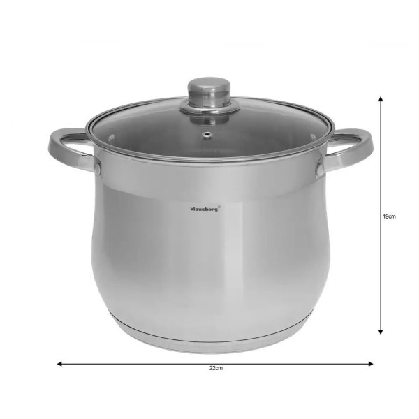 Garnek Klausberg KB-7162 Gastro 7.0L 22cm do gotowania potraw w dużej ilości
