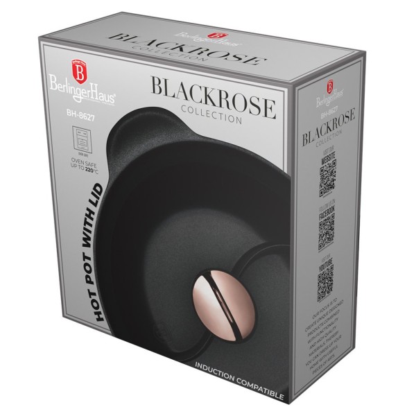 Garnek tradycyjny BerlingerHaus Black Rose Collection BH-8627 Hot Pot 30 cm