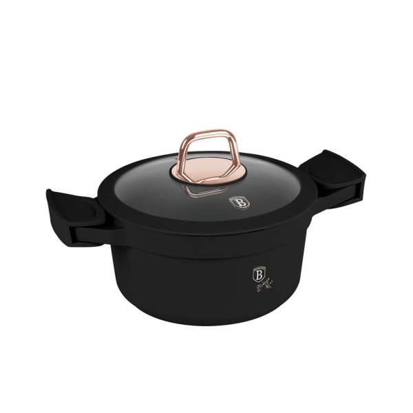 Garnek Berlinger Haus Black Rose BH-1456 2,8L 20cm z powłoką tytanową do codziennego gotowania