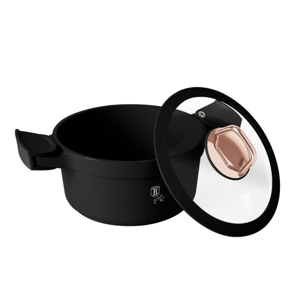 Garnek Berlinger Haus Black Rose BH-1456 2,8L 20cm z powłoką tytanową do codziennego gotowania
