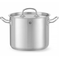 Garnek tradycyjny Hendi Kitchen Line wysoki 5 l śr. 20 cm z pokrywką do gotowania