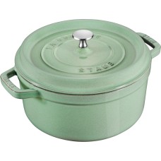 Каструля Staub La Cocotte чавунна кругла 3.8 л, для готування та сервірування, м'ятна