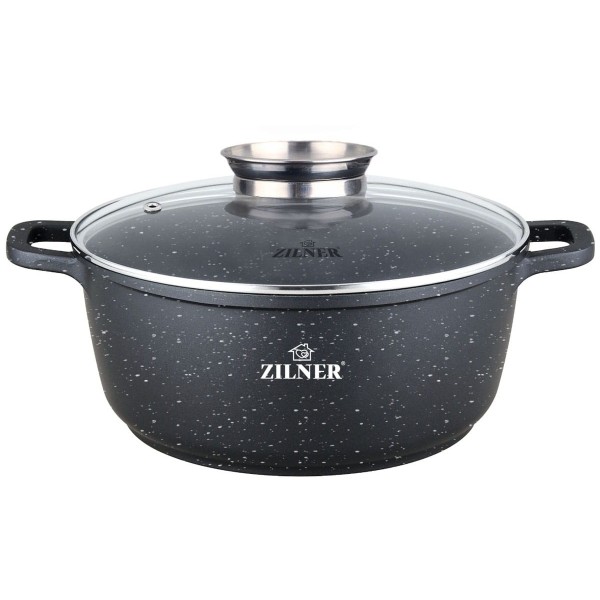 Garnek marmurowy Zilner ZL-7007 6,8L/28cm do gotowania zdrowych potraw