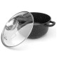 Garnek marmurowy Zilner ZL-7007 6,8L/28cm do gotowania zdrowych potraw