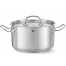 Garnek tradycyjny Hendi Kitchen Line 3,5 l z pokrywką śr. 200 x 115 mm, idealny do gotowania codziennego