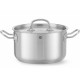 Garnek tradycyjny Hendi Kitchen Line 3,5 l z pokrywką śr. 200 x 115 mm, idealny do gotowania codziennego