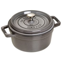 Чавунний гарнірний каструля Staub La Cocotte кругла 2.2 л, графітова для приготування страв