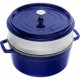 Garnek żeliwny Staub La Cocotte 5.2 ltr niebieski do duszenia i pieczenia