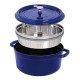 Garnek żeliwny Staub La Cocotte 5.2 ltr niebieski do duszenia i pieczenia
