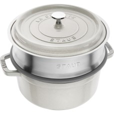 Garnek żeliwny Staub La Cocotte 3.8 l z wkładem, idealny do duszenia potraw truflowych