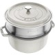 Горщик традиційний Staub La Cocotte круглий 3.8 л, чавунний для готування з трюфельним відтінком