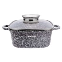 Гарячий посуд Klausberg KB-7528, традиційний мармуровий каструля 2.8 л для готування