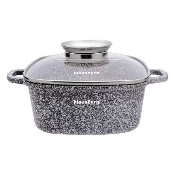 Garnek Klausberg KB-7528 z powłoką marmurową 2.8L 20cm do gotowania i duszenia