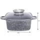 Garnek Klausberg KB-7528 z powłoką marmurową 2.8L 20cm do gotowania i duszenia