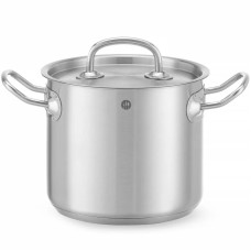 Garnek tradycyjny Hendi Kitchen Line 2,8 l z pokrywką, do gotowania potraw wysokich