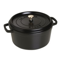 Гарячий чавунний казанок Staub La Cocotte круглий 6.7 л для приготування страв