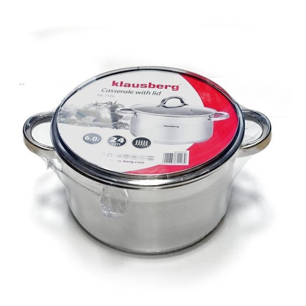 Каструля Klausberg KB-7130, 14 л, 32 см, традиційна для готування