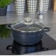 Garnek Kinghoff KH-1597 marmurowy 6,5L 28cm do gotowania dla dużej rodziny