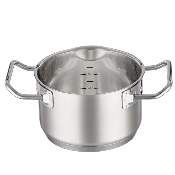 Garnek tradycyjny RÖSLE EXPERTISO 16 cm z pokrywą — wysoki, do gotowania