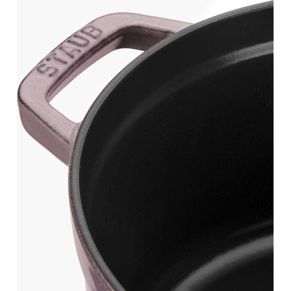 Garnek żeliwny Staub La Cocotte 2.2 l okrągły z motywem kwiatu wiśni do duszenia i pieczenia
