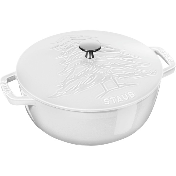 Garnek żeliwny Staub La Cocotte 3.6 l biały do duszenia i pieczenia