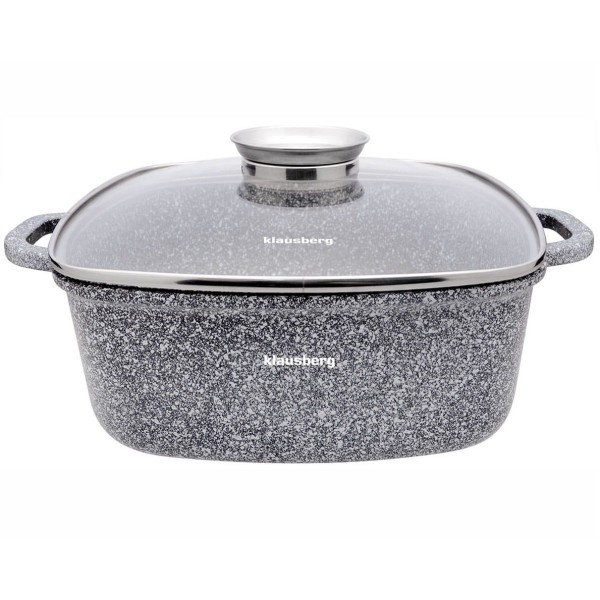 Garnek Klausberg KB-7532 z powłoką marmurową 6.5L 28cm do gotowania i smażenia